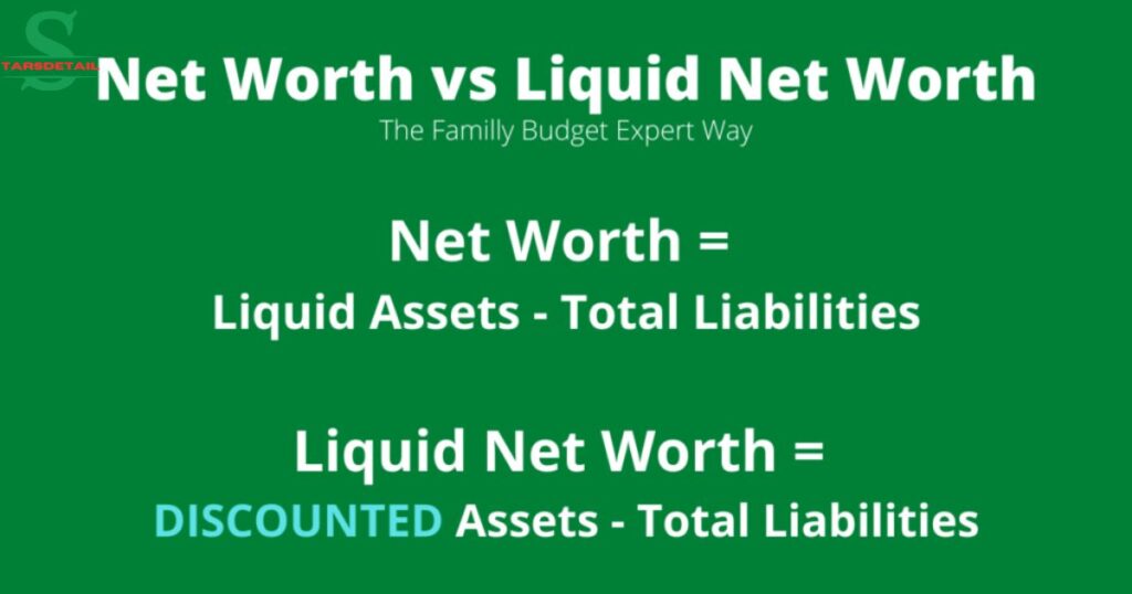 Liquid net worth vs net worth